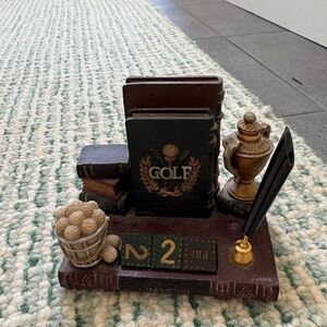 American Vintage Golf Desk Organizer